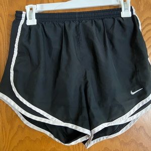 Black and white Nike shorts